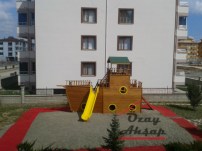 Ahşap Çocuk Oyun Parkı - Sadece Gemi